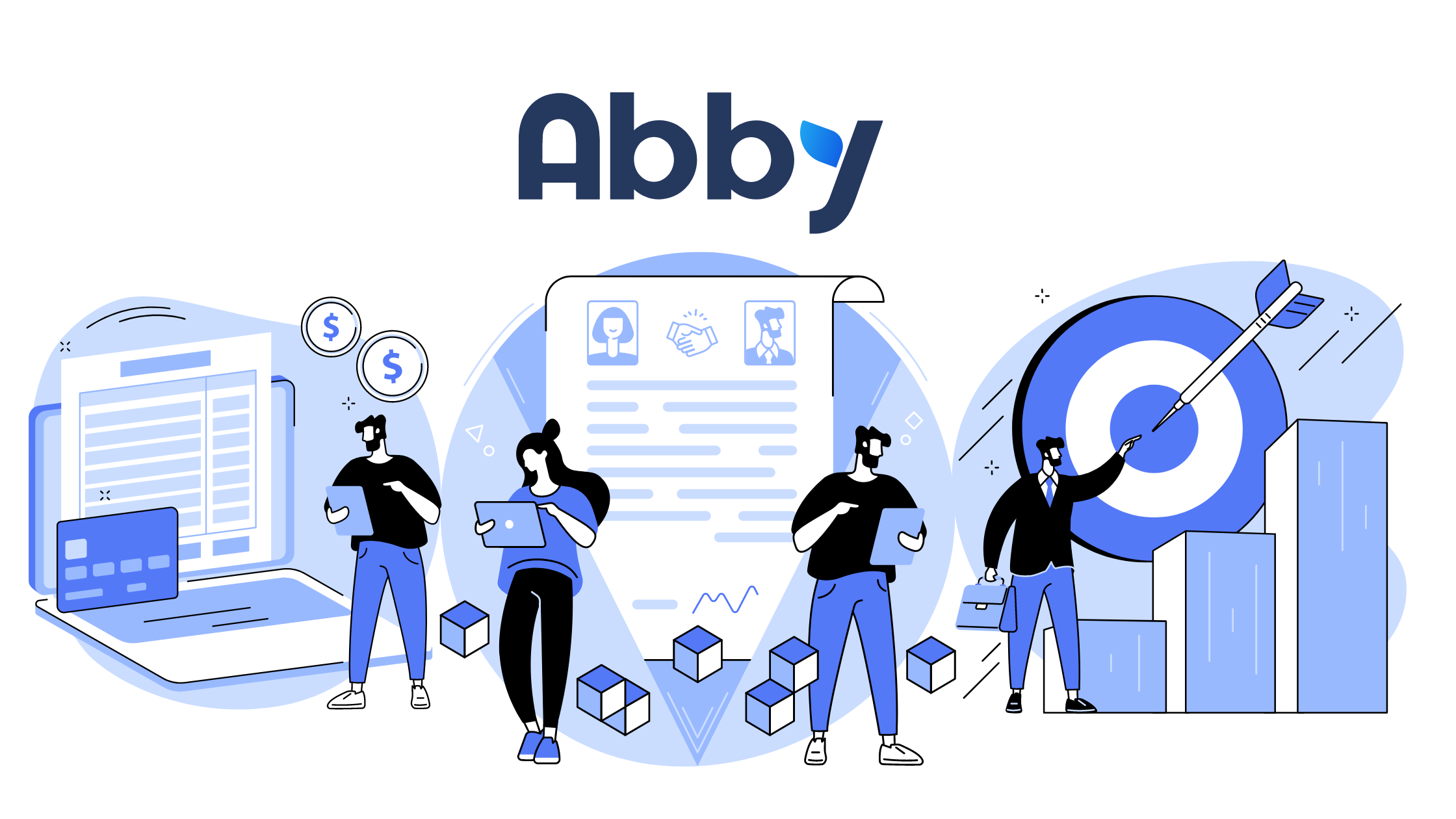 Bannière avec le logo Abby